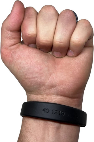 2 26 Bit H10301 125 Khz Proximity Wristbands Black Straight