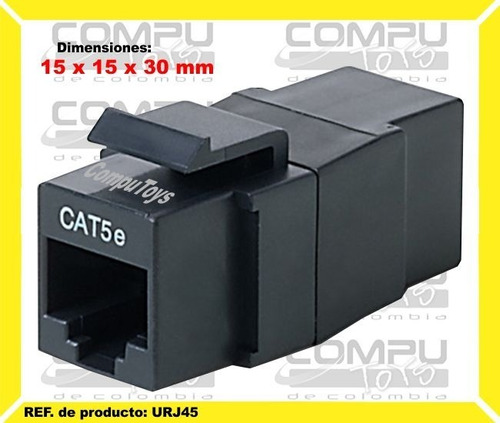 Keystone Cat5 Rj-45 Unión H - H Ref: Urj45 Computoys Sas