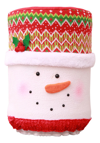J Cubierta De Tela For Cubo De Dispensador De Agua Navideño