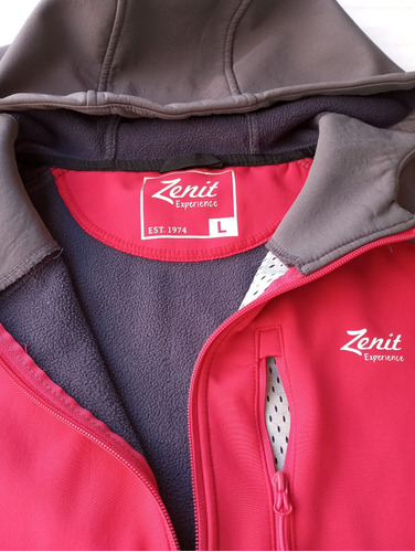 Campera Zenit Original Talle L Con Capucha, Neopreno 