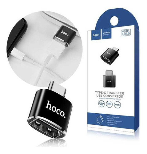 Adaptador Convertidor Tipo-c A Usb Hoco Ua5 Soporte Otg 