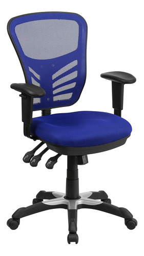 Bizchair Silla De Oficina Ergonómica Multifunción, Azul