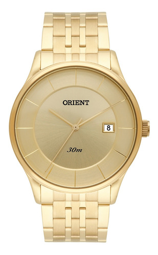 Relógio Orient Masculino Slim Mgss1127 C1kx Dourado Oferta