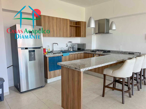 Cad Altamar Victory 402. ¡confort Y Estilo En Acapulco Diamante! Departamento Con Terraza Y Vista A Las Áreas Comunes