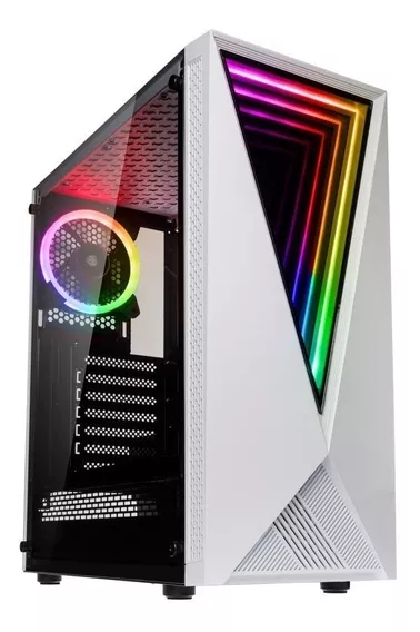 Gabinete Gamer Kolink Void White Argb Atx Vidrio Templado