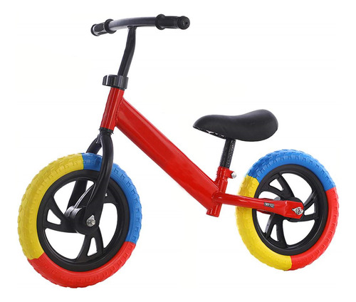 Bicicleta Equilibrio Sin Pedales Infantil Aprendizaje Roja