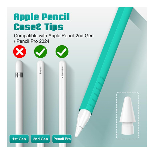 Laviitp 2 Pack Case Para 2024 Pencil Pro Y 2da Generación: 2