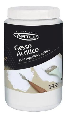 Gesso Imprimante Acrilico Frasco 500ml Artel