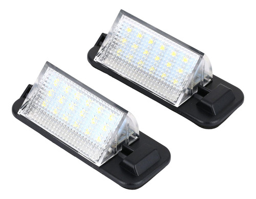 2 Piezas De Luz Led Para Matrícula 6500k Blanco, 18 Cuentas