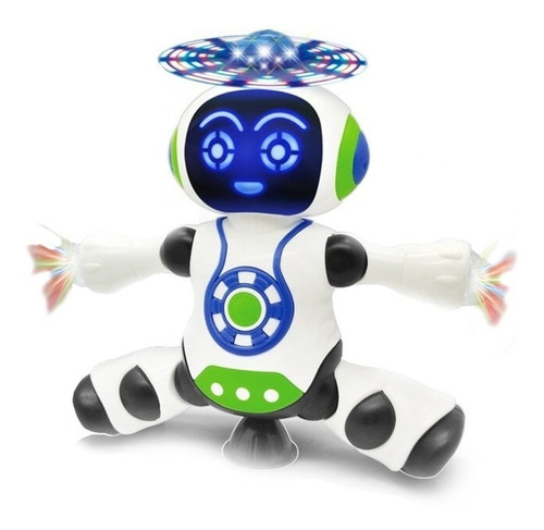 Brinquedo Robô Q Dança Gira 360 Com Luz Musica Menino Menina