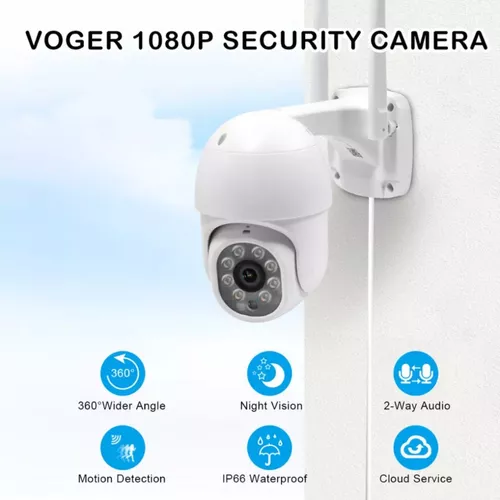 Pack X2 Camara Ip Wifi Exterior 1080p Inalambrica Hd