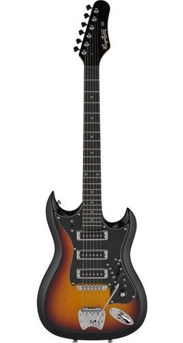 Guitarra Electrica Hagstrom Hiii-3sb Retroscape Tone Sunburs