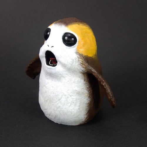 Boneco Porg Gritando 6cm - Starwars - Os Últimos Jedi