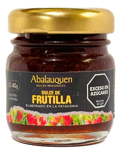 Dulce Artesanal Frutilla 40g Souvenir Desayuno Abalauquen