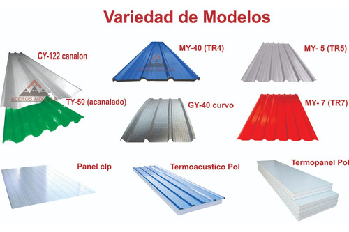 Techos De Policarbonato Traslucidos Aluzinc Tr3 Tr4 Tr6 Tr7