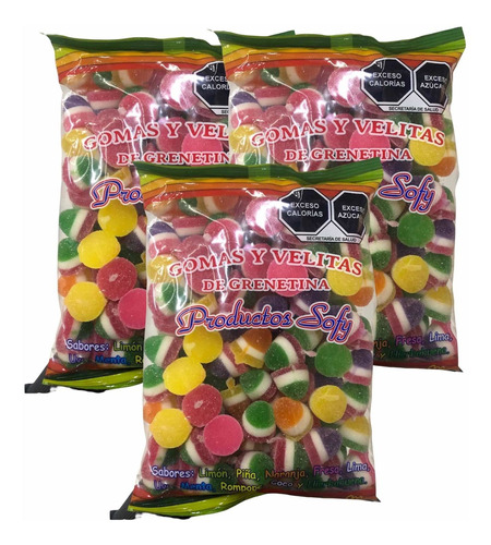 Gomitas Tricolor Frutas 3 Kg Productos Sofy