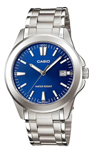 Reloj Casual Casio Correa De Acero Inoxidable Mtp-1215a-2a2