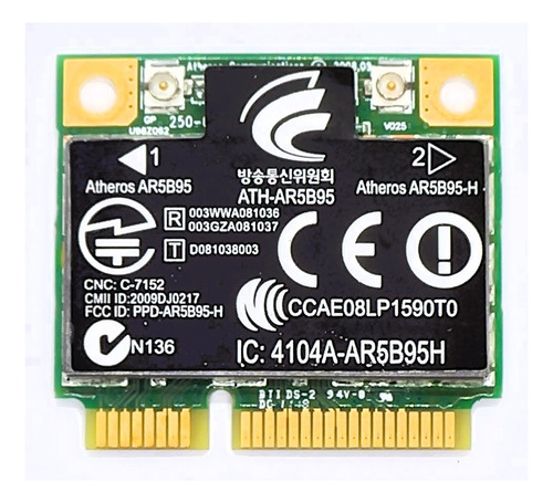 Tarjeta Wifi Mini Pci-e Atheros Ar5b95 802.11b/g/n 150 Mbps