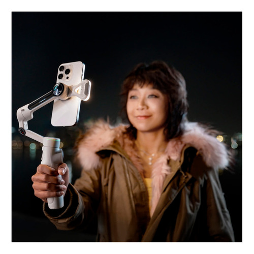 Luz Insta360 Flow 2 Pro Difusor Curvado Foco Blanco