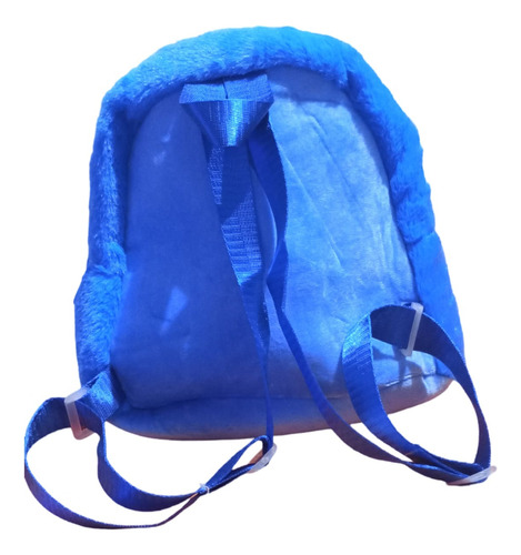 Mochila Personaje Stitch Color Azul De Gran Capacidad Stitch Azul Liso