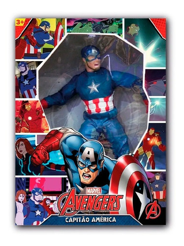 Figura Capitán America Revolution Articulado 55 Cm Avengers