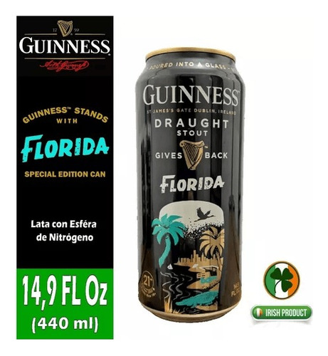 Lata Guinness Draught Stout Edición Esp - mL a $113