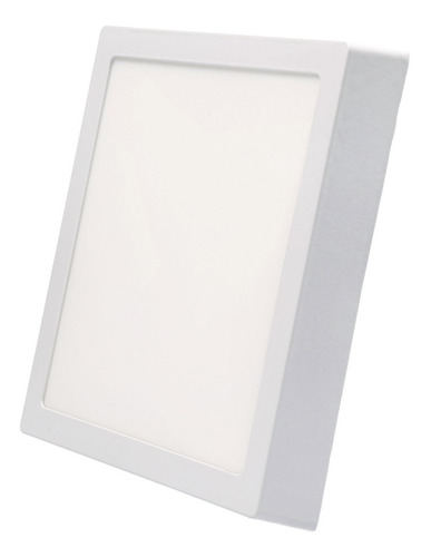 Panel Plafon Cuadrado Led Superficial 18w Luz Calida Fria Color Blanco Cálida