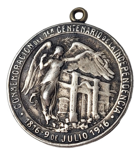 Medalla Parque Independencia Tandil 1916 Plata 13,7 Gr - 153