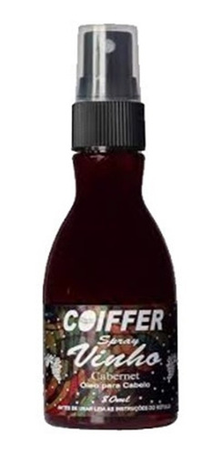 Imagem 1 de 3 de Spray Capilar Vinho Coiffer 80ml Doa Proteção Aos Fios