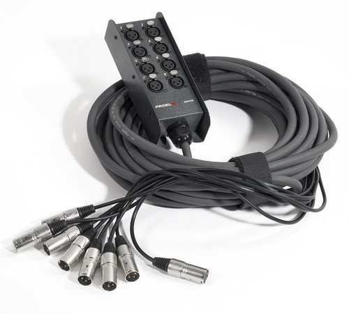 Imagen 1 de 3 de Snake Medusa De 8 Canales 10m Proel Ebn8lu10 Msi Envio Full