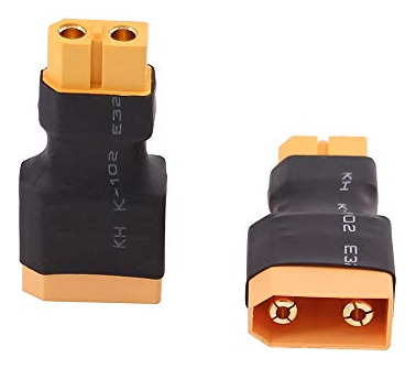 Pack 2 Adaptadores Xt90 A Xt60 Para Conexiones Seguras