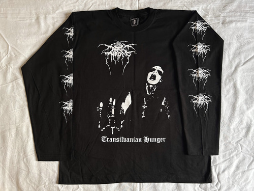 Polo Manga Larga Darkthrone - Transilvania ( L ) Black Metal