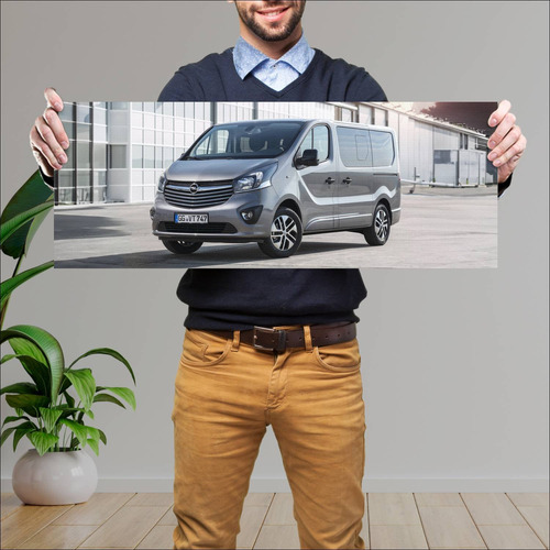 Cuadro 30x80cm Auto 2017 Opel Vivaro Auto 692