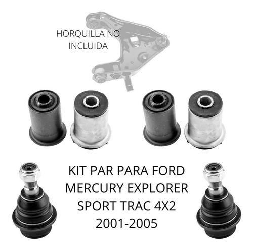 Kit Bujes Y Par Rotulas Ford Explorer Sport Trac 4x2 01-05