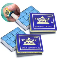 Comprar 24 Piezas Tizas Para Taco De Billar Chalk Triangle Azul