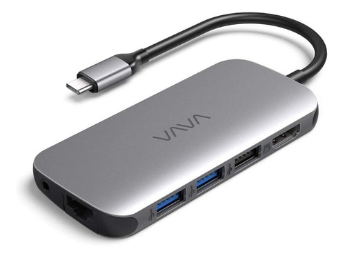 Hub Vava Usbc 9 En 1 4k Hdmi 3xusb3.0 100mbs Sd/tf Mac Y Pc