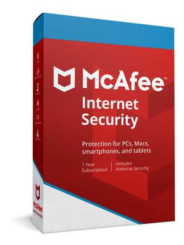 Mcafee Internet Security 2024 1 Dispositivo 1 Año