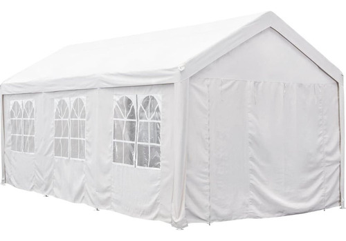 Toldo Para Fiesta O Auto 6 X 3 3 X 6 Reforzado Y Con Paredes Color Blanco