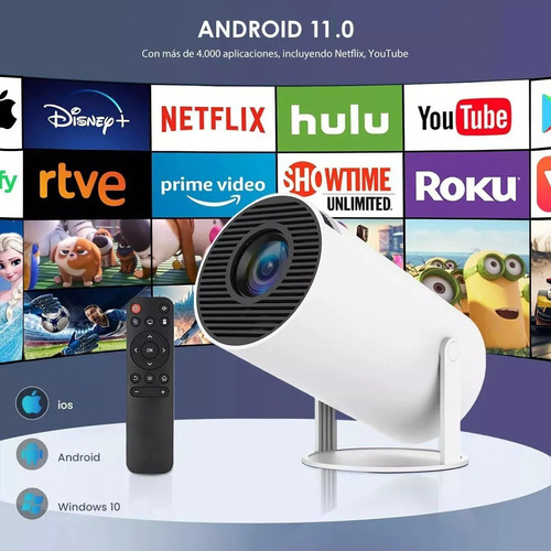 Proyector Portátil Mini Hy300pro Ultra Hd 4k Wifi Bluetooth