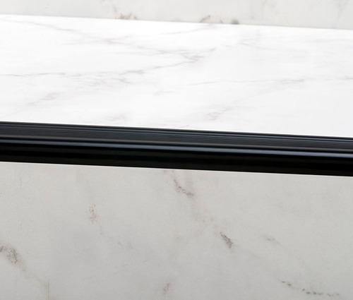 Protector Escalón Border Pvc Negro Atrim (largo 2.50mts)