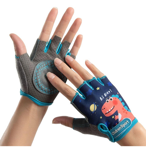 Guantes Para Niños Moto Bicicleta Sin Dedos