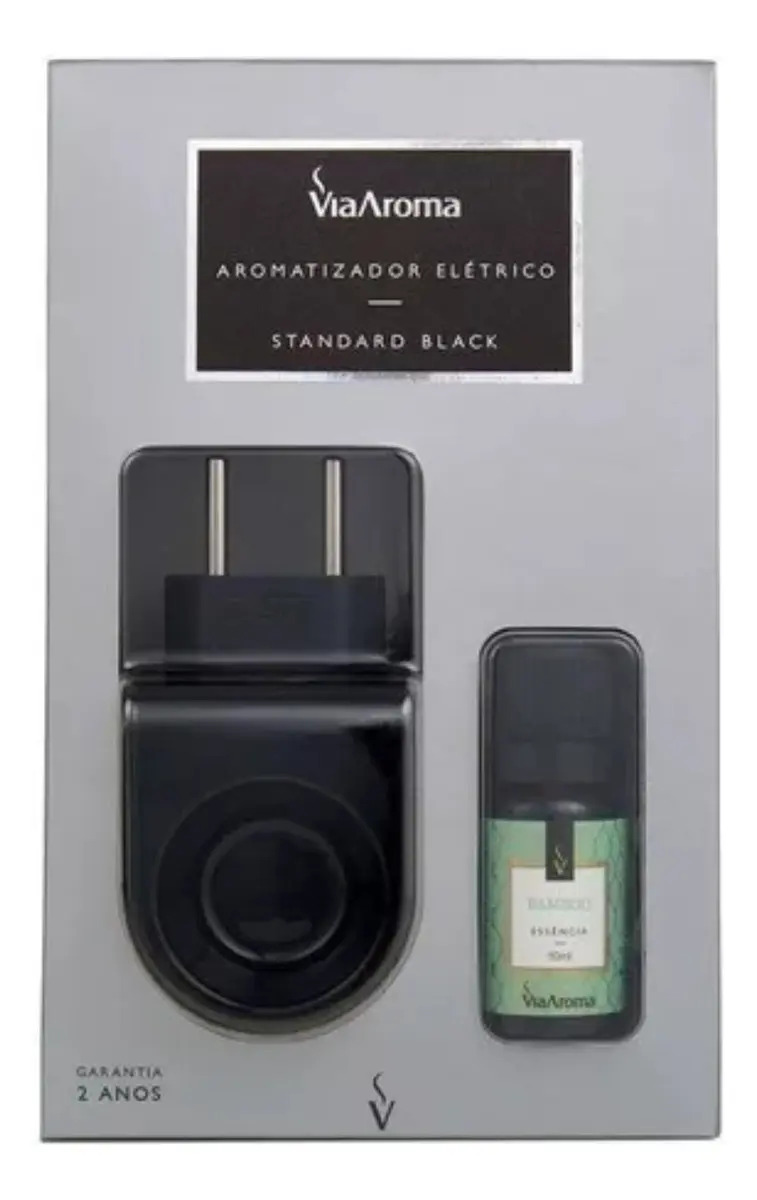 Kit Aromatizador Difusor Elétrico Standard + Essência Cor Black Bamboo