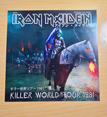 Iron Maiden - Single Ep Killer World Tour 1981 - Vinil Azul