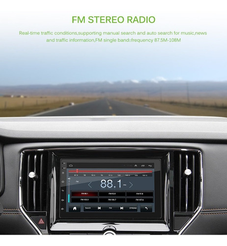 Radio Con Pantalla Android Táctil Gps Wifi 2 Din Auto