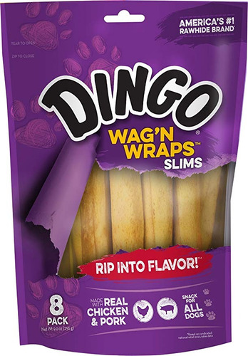 Dingo Wraps Wag'n Con Pollo Y Cerdo Real
