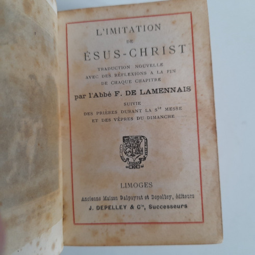  Limitation Jesus Christ F De Lamennais Limoges