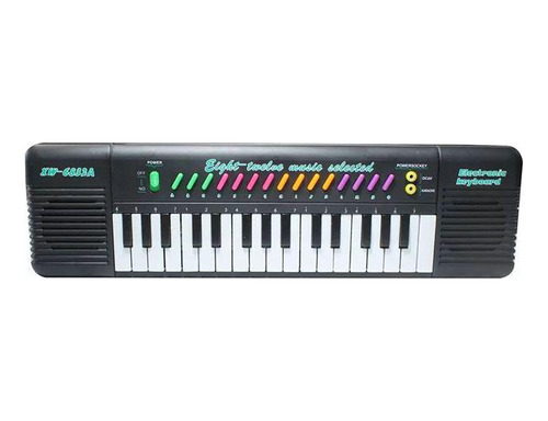 Piano Teclado Infantil Musical Karaoke Microfone 32 Teclas