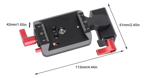Suporte Vertical Para Câmera, Trilho, Braçadeira, Placa De M