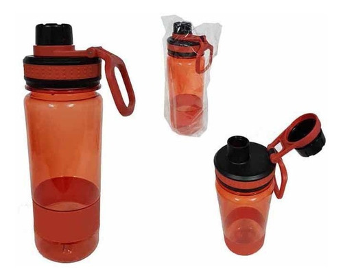 Garrafa Squeeze C/  Alça 750ml Academia Fitness