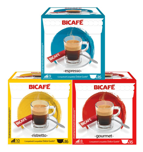 Kit 48 Cápsulas Para Dolce Gusto Kit Degustação Café  Bicafé